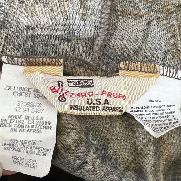 Vintage Walls Blizzard Pruf Full Zip Hoodie Made in USA Mens 2XL - Picture 4 of 6